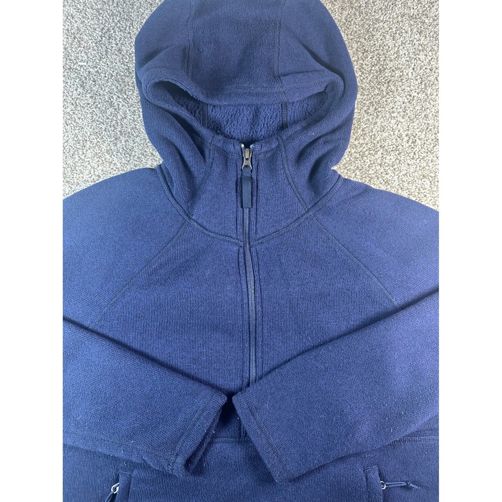 The North Face Womens Navy Blue Crescent Quarter Zip Pullover Hoodie NF0A3YTD L